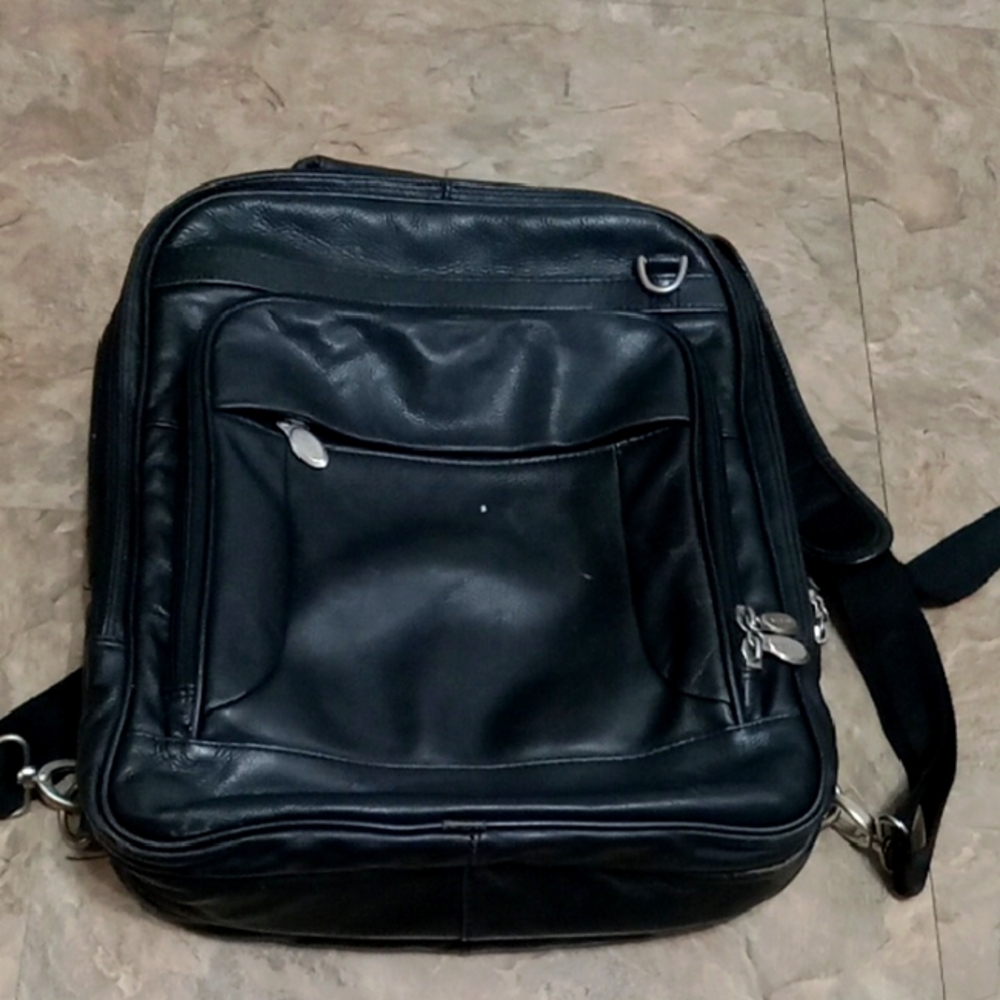 Mcklein Vintage  Black Leather Men's Bag